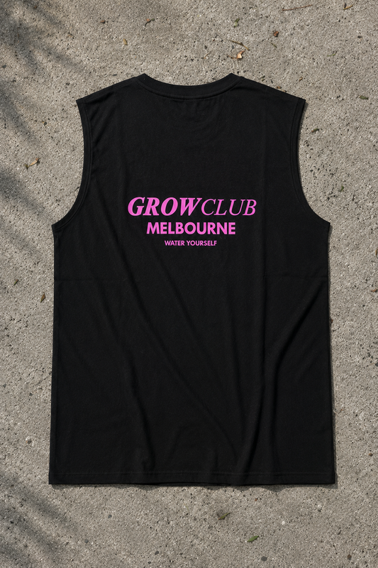 WATER YOURSELF SINGLET (BLACK)